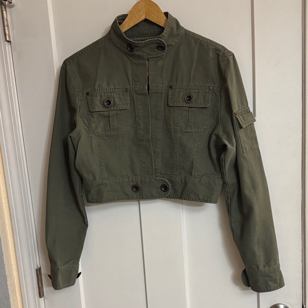 Women's Army Green Utility Jacket